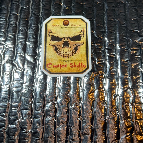 Candied Skulls Witchy Sorceress Supreme Potion B0ttle Label Sticker Spell Occult - Picture 3 of 4